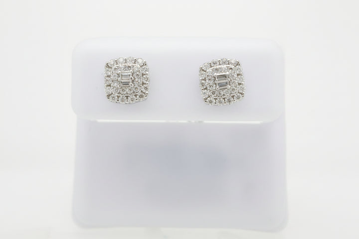 925 SILVER MOISSANITE 0.61CTW EARRINGS