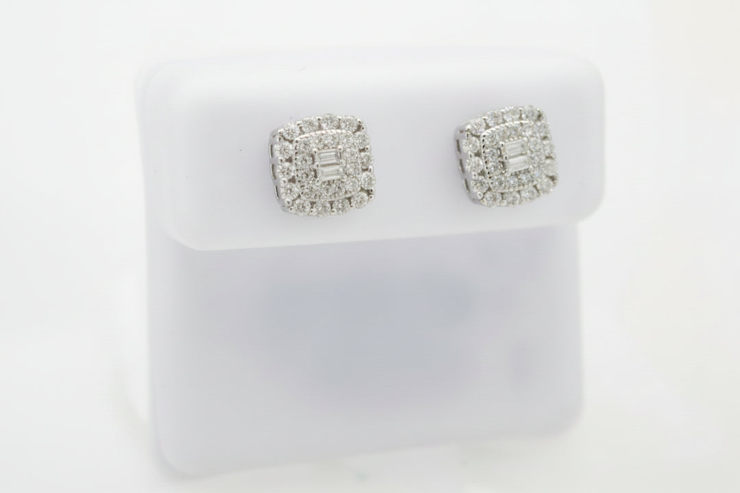 925 SILVER MOISSANITE 0.61CTW EARRINGS