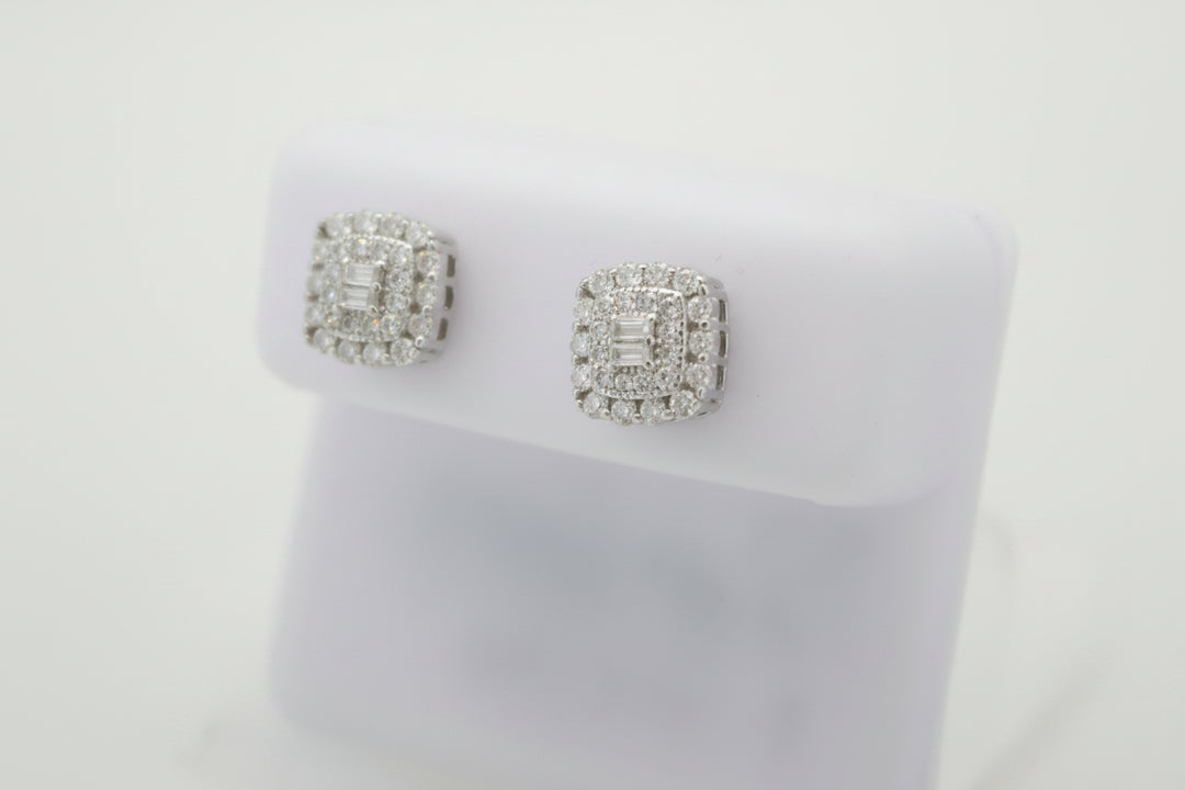 925 SILVER MOISSANITE 0.61CTW EARRINGS