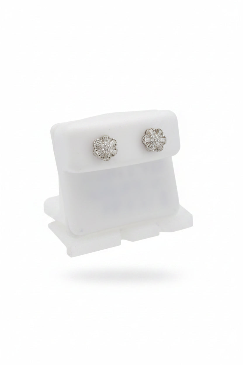 925 SILVER MOISSANITE 0.57CTW EARRINGS