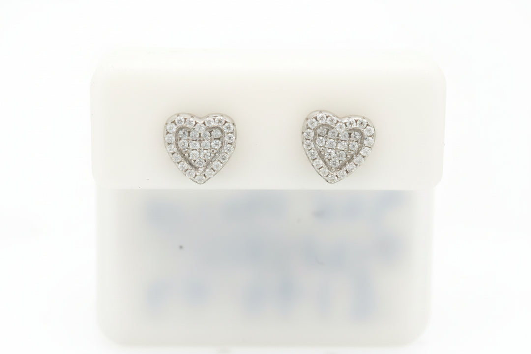 925 SILVER MOISSANITE 0.01CTW EARRINGS