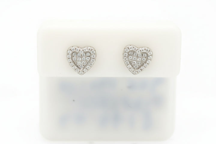 925 SILVER MOISSANITE 0.01CTW EARRINGS