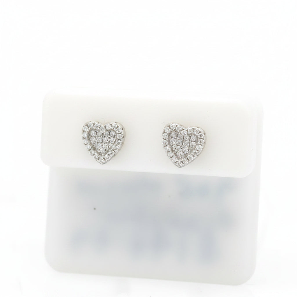 925 SILVER MOISSANITE 0.01CTW EARRINGS