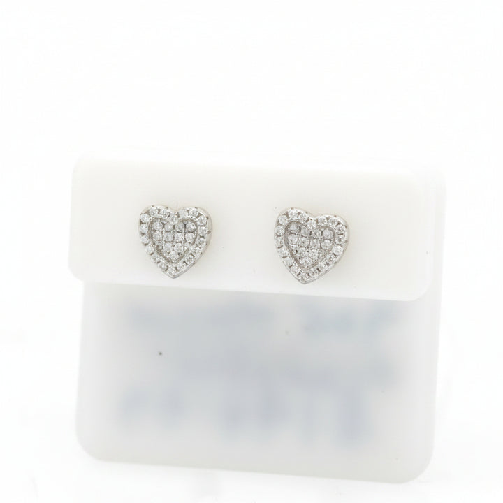 925 SILVER MOISSANITE 0.01CTW EARRINGS