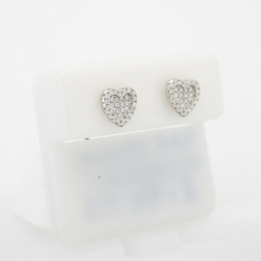 925 SILVER MOISSANITE 0.01CTW EARRINGS