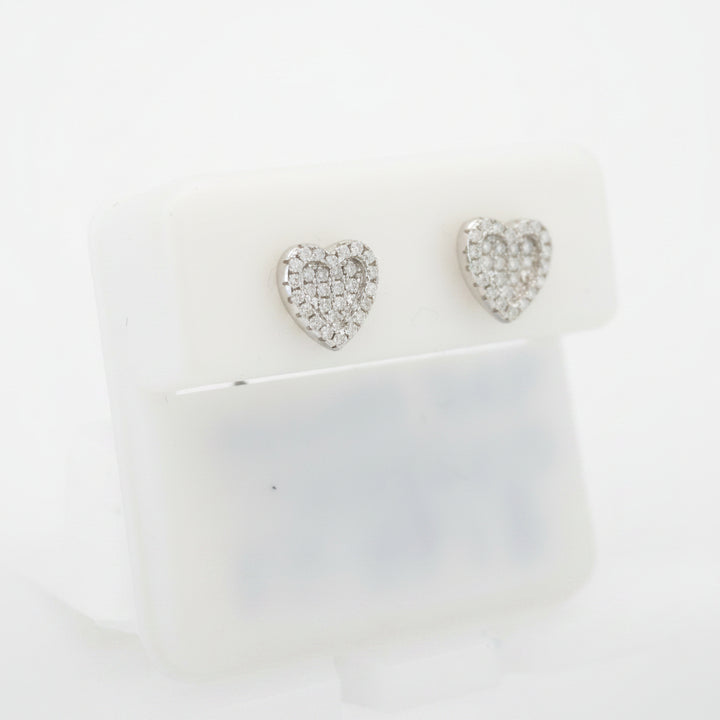 925 SILVER MOISSANITE 0.01CTW EARRINGS