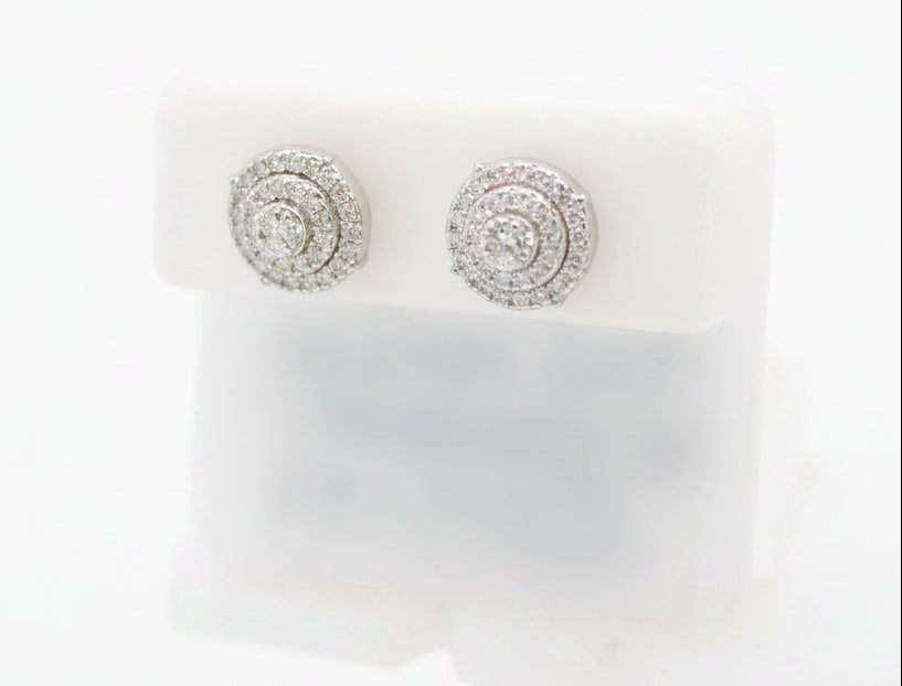 925 SILVER MOISSANITE 0.50CTW EARRINGS