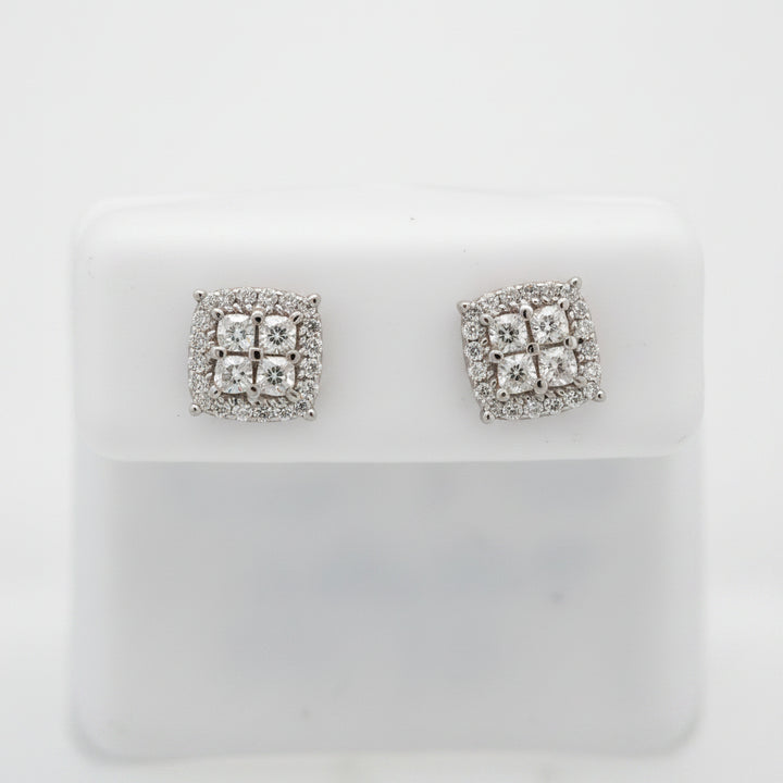 925 SILVER MOISSANITE 0.66CTW EARRINGS
