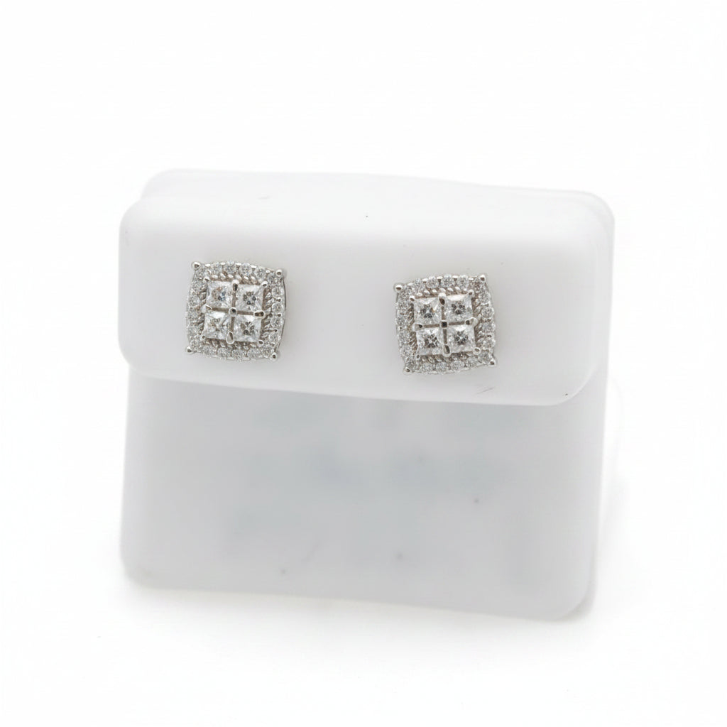 925 SILVER MOISSANITE 0.66CTW EARRINGS