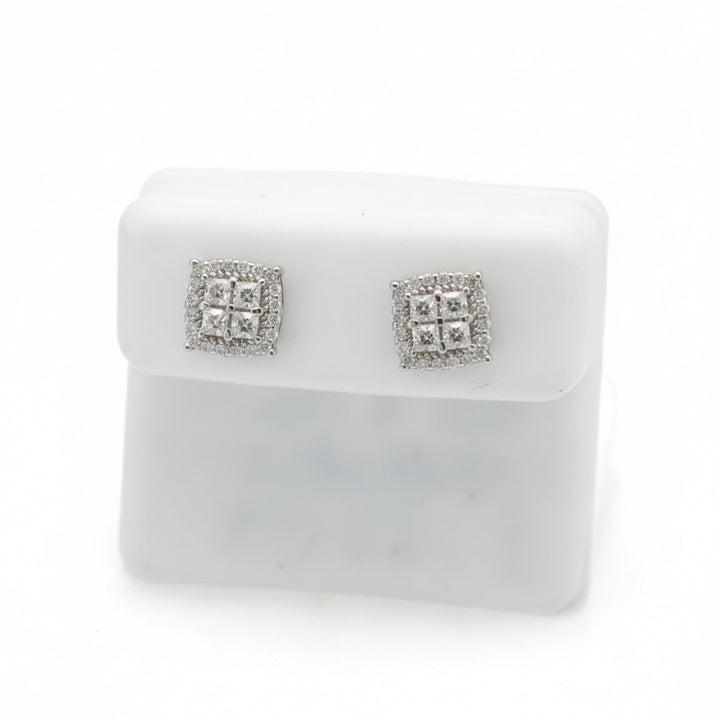 925 SILVER MOISSANITE 0.66CTW EARRINGS