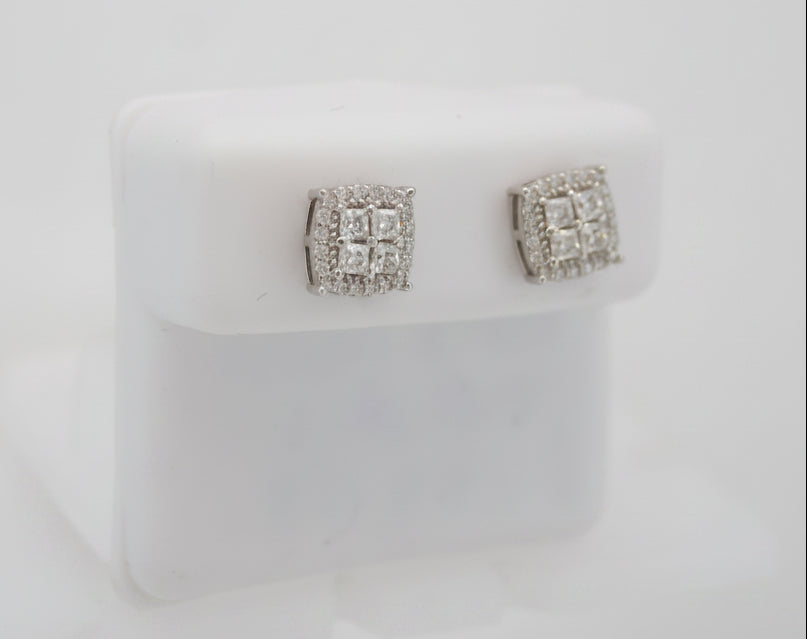 925 SILVER MOISSANITE 0.66CTW EARRINGS