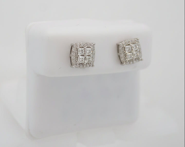 925 SILVER MOISSANITE 0.66CTW EARRINGS