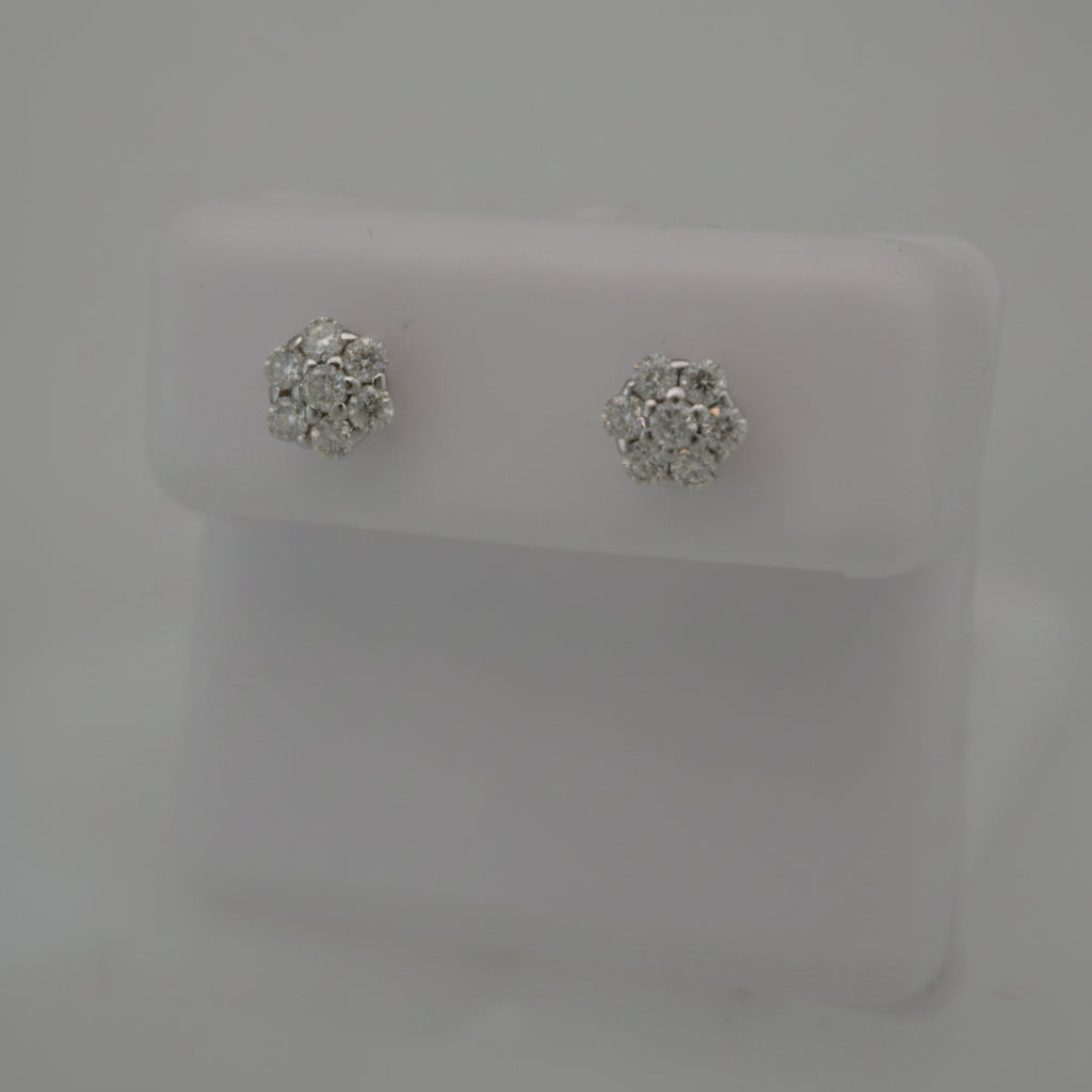 925 SILVER MOISSANITE 0.61CTW EARRINGS