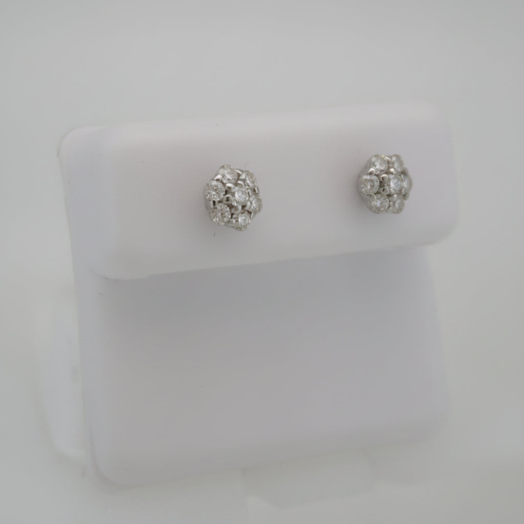 925 SILVER MOISSANITE 0.61CTW EARRINGS