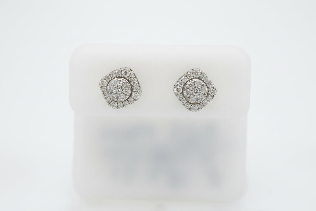 925 SILVER MOISSANITE 0.48CTW EARRINGS