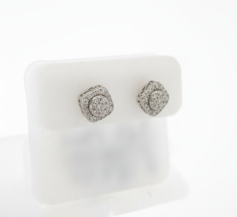 925 SILVER MOISSANITE 0.48CTW EARRINGS