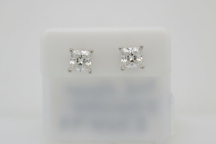 925 SILVER MOISSANITE 2.40CTW EARRINGS