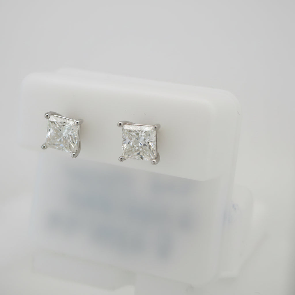 925 SILVER MOISSANITE 2.40CTW EARRINGS