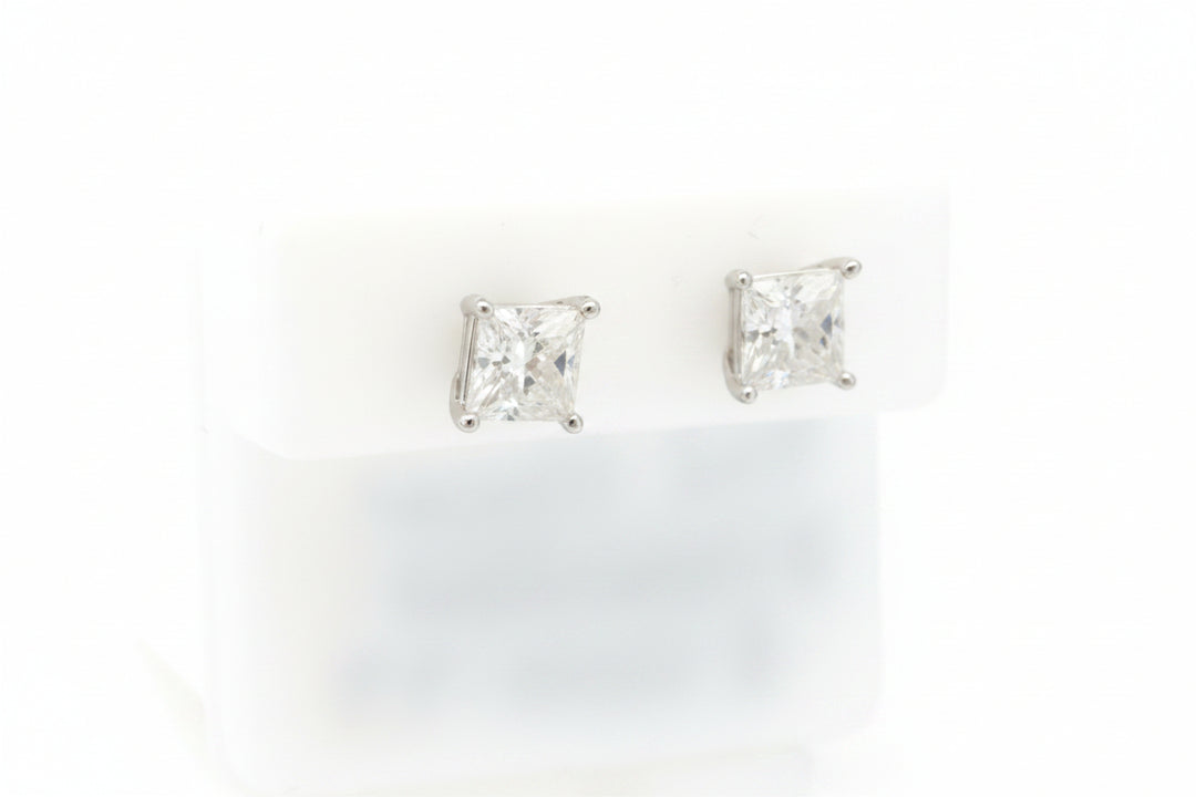 925 SILVER MOISSANITE 2.40CTW EARRINGS