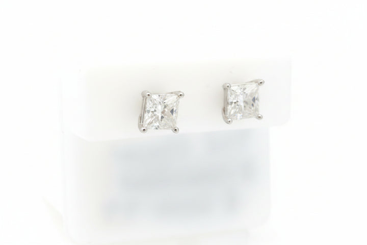 925 SILVER MOISSANITE 2.40CTW EARRINGS