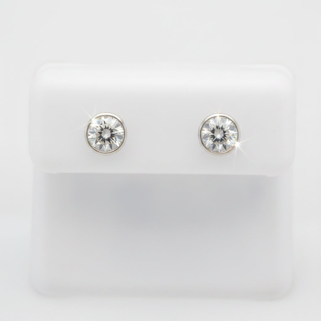 925 SILVER MOISSANITE 1.01CTW EARRINGS