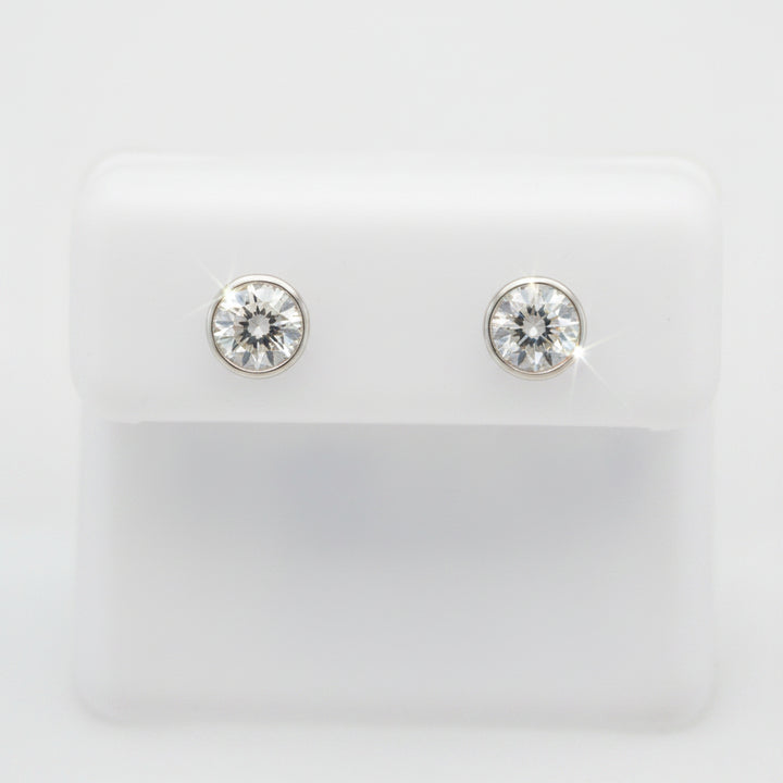 925 SILVER MOISSANITE 1.01CTW EARRINGS