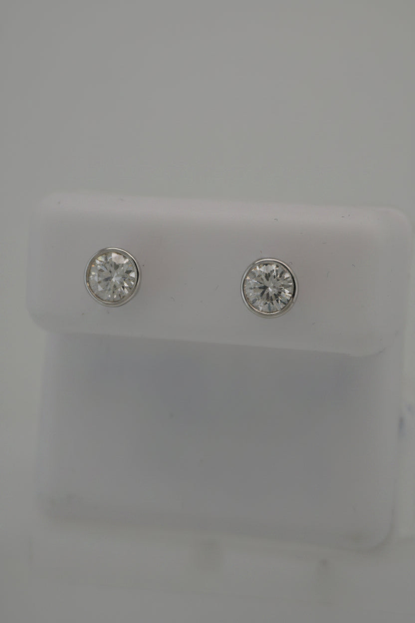 925 SILVER MOISSANITE 1.01CTW EARRINGS