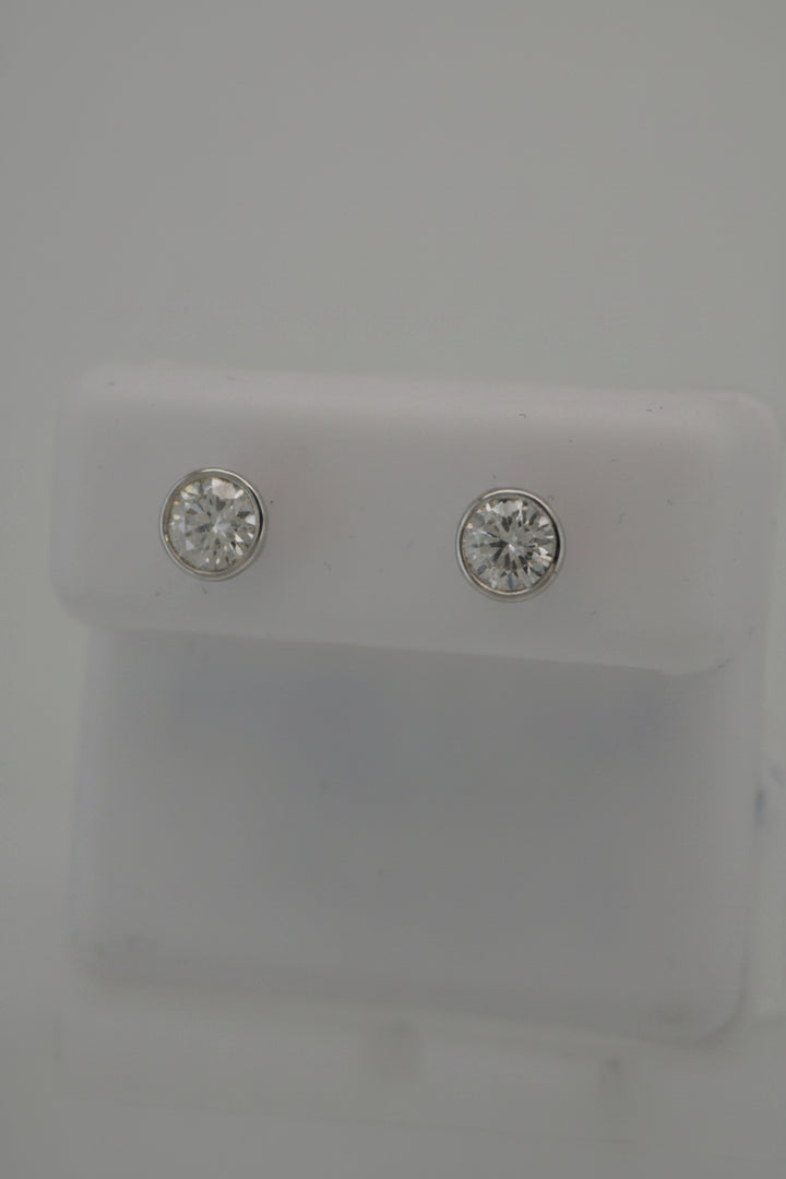 925 SILVER MOISSANITE 1.01CTW EARRINGS