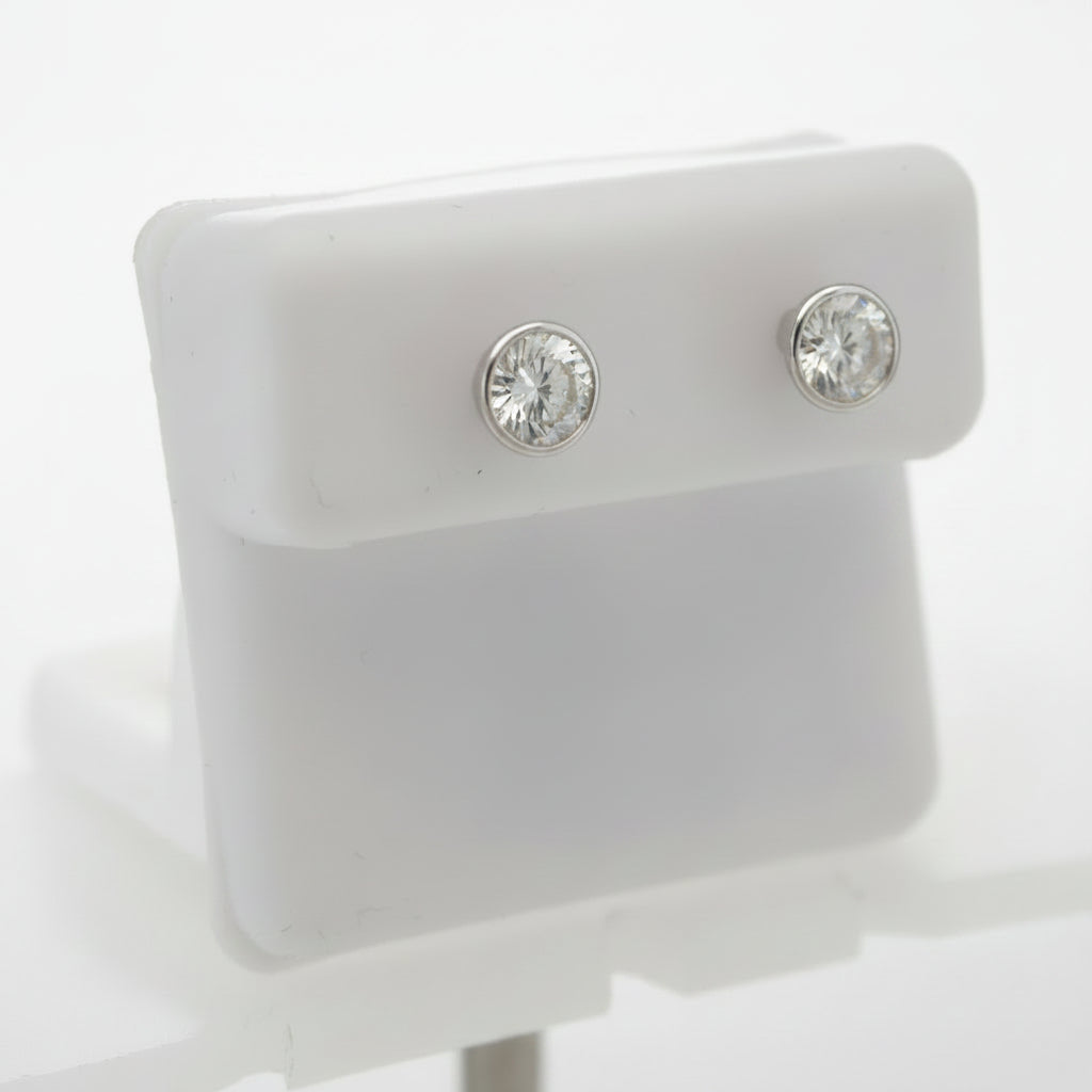 925 SILVER MOISSANITE 1.01CTW EARRINGS
