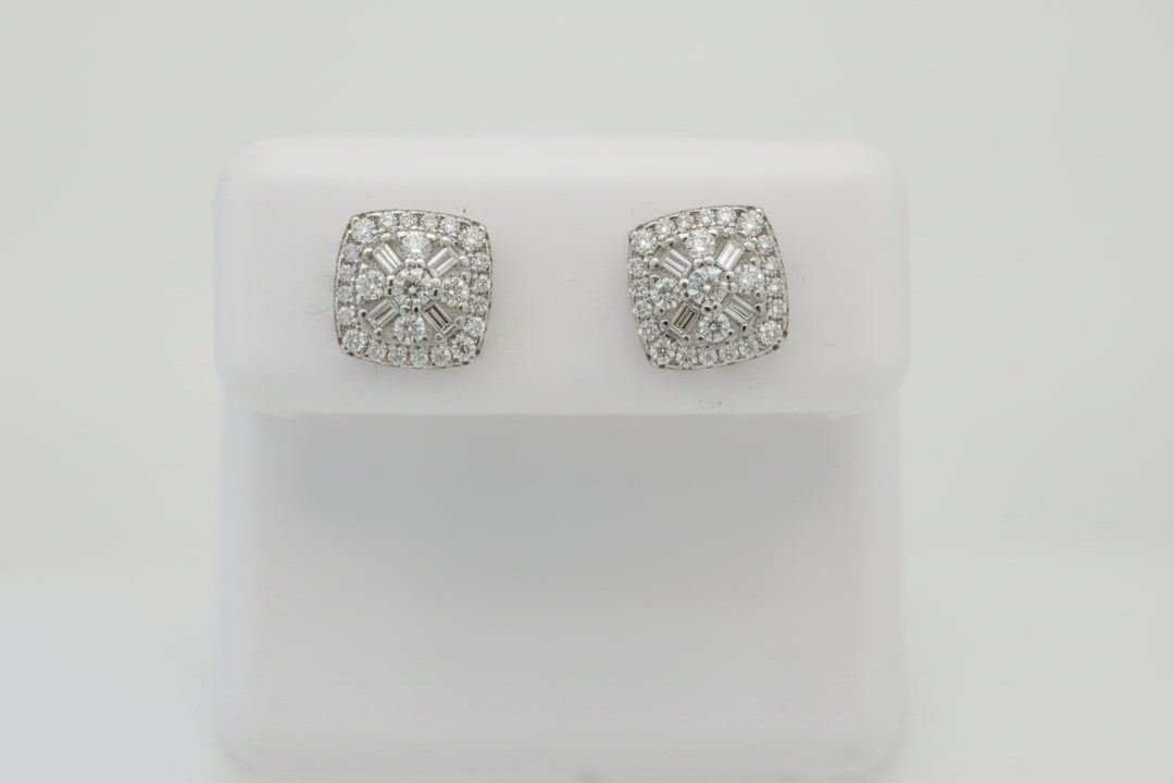 925 SILVER MOISSANITE 0.63CTW EARRINGS