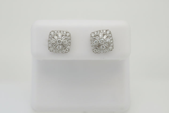925 SILVER MOISSANITE 0.63CTW EARRINGS