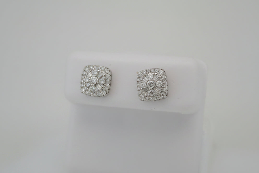925 SILVER MOISSANITE 0.63CTW EARRINGS