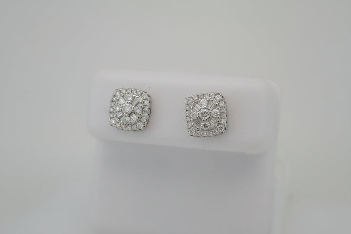 925 SILVER MOISSANITE 0.63CTW EARRINGS
