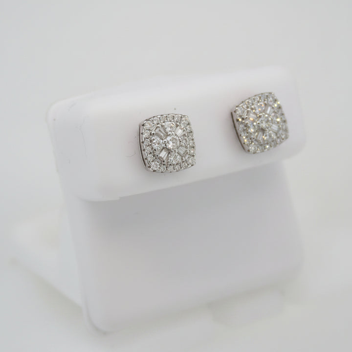 925 SILVER MOISSANITE 0.63CTW EARRINGS