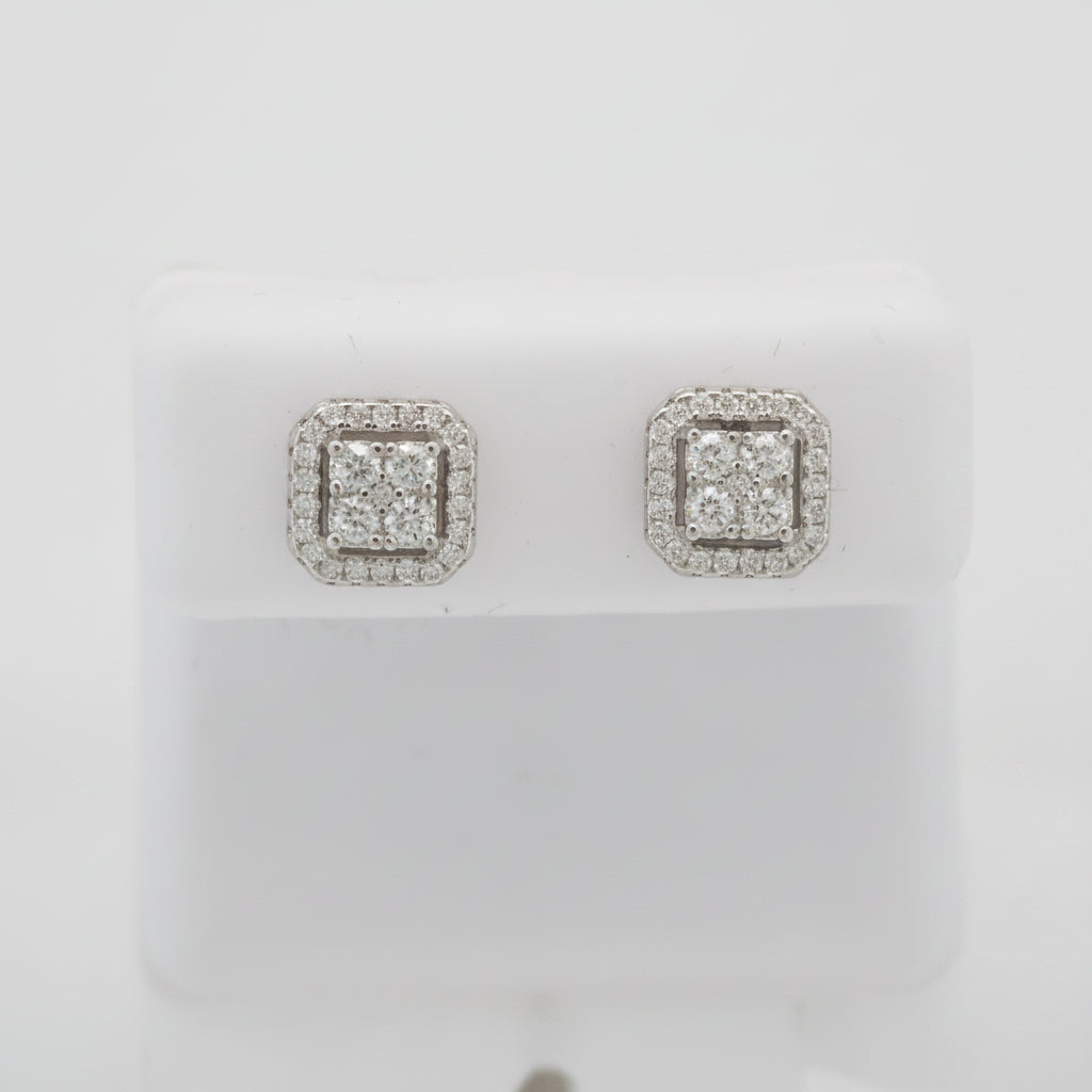 925 SILVER MOISSANITE 0.58CTW EARRINGS