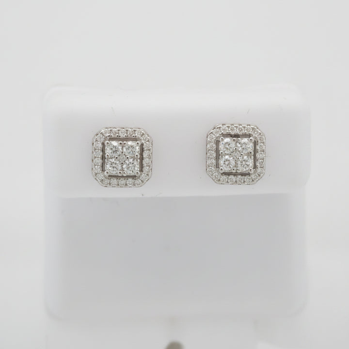925 SILVER MOISSANITE 0.58CTW EARRINGS