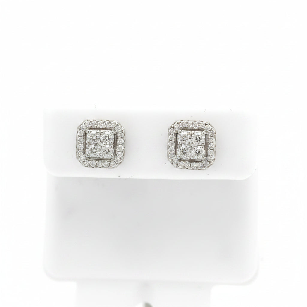 925 SILVER MOISSANITE 0.58CTW EARRINGS