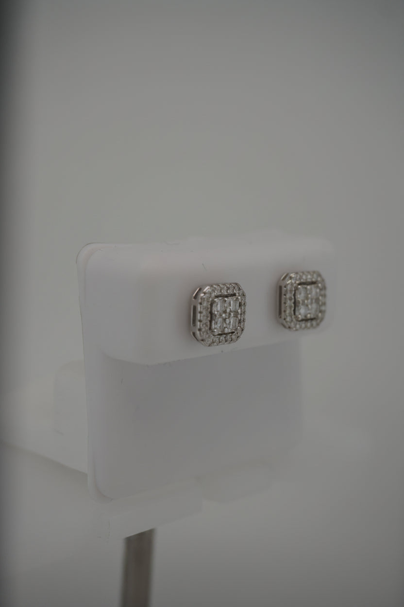 925 SILVER MOISSANITE 0.58CTW EARRINGS