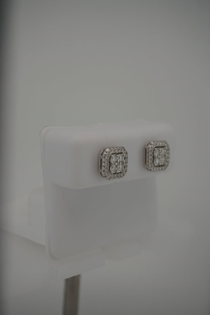 925 SILVER MOISSANITE 0.58CTW EARRINGS