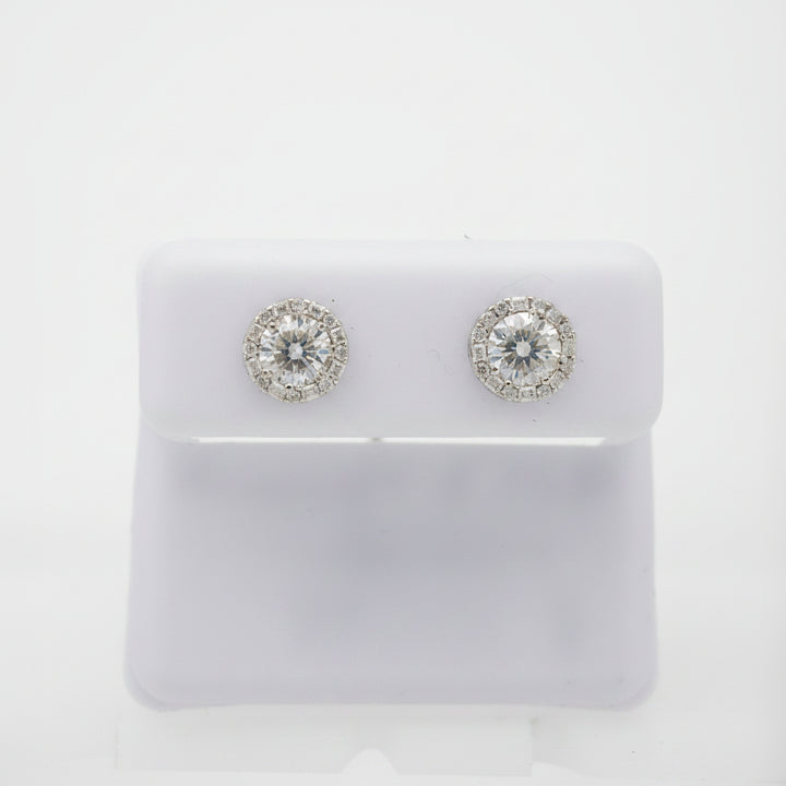 925 SILVER MOISSANITE 1.35CTW EARRINGS