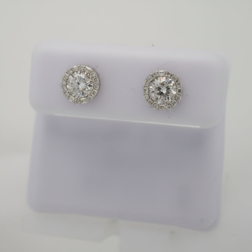 925 SILVER MOISSANITE 1.35CTW EARRINGS