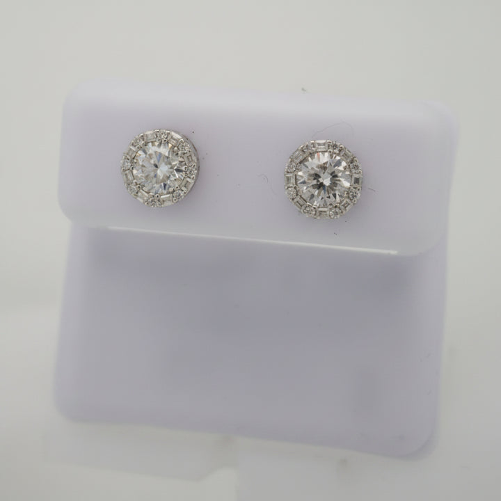 925 SILVER MOISSANITE 1.35CTW EARRINGS