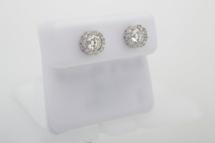 925 SILVER MOISSANITE 1.35CTW EARRINGS