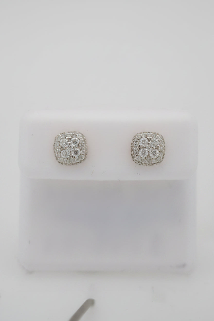 925 SILVER MOISSANITE 0.65CTW EARRINGS