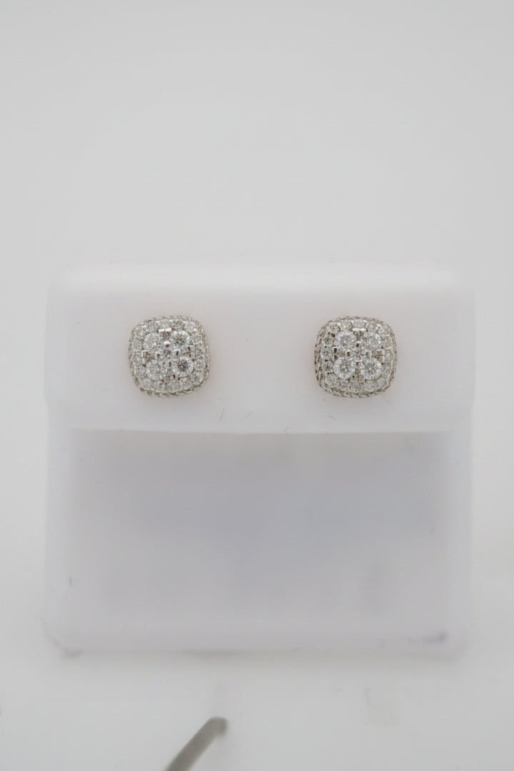 925 SILVER MOISSANITE 0.65CTW EARRINGS