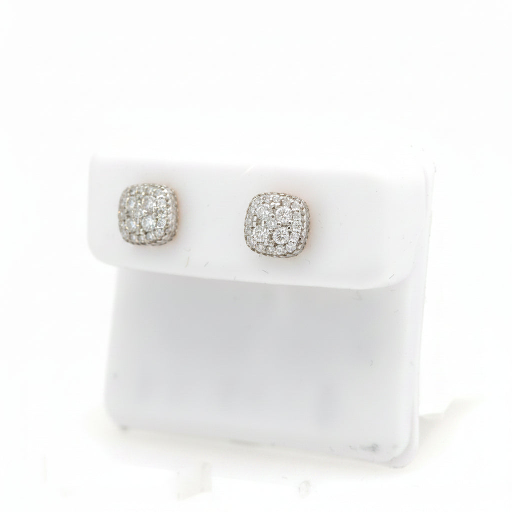 925 SILVER MOISSANITE 0.65CTW EARRINGS