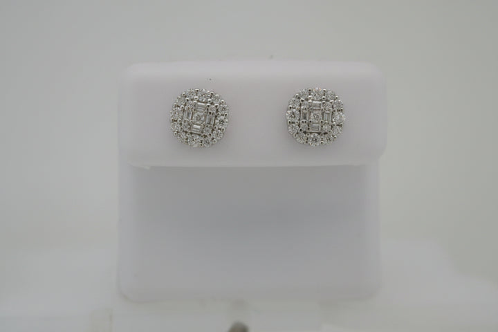 925 SILVER MOISSANITE 0.68CTW EARRINGS