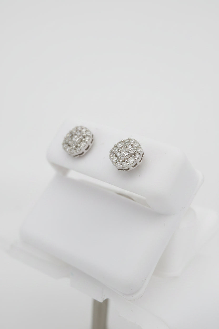 925 SILVER MOISSANITE 0.68CTW EARRINGS