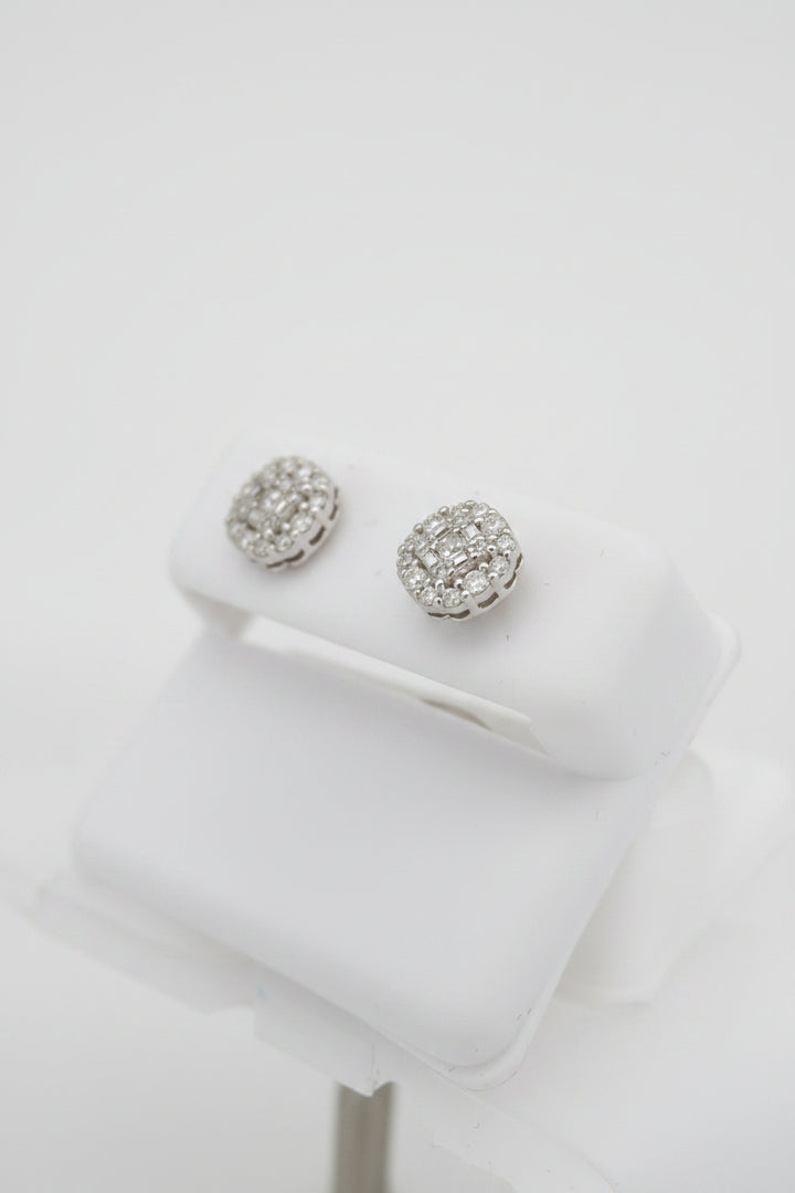 925 SILVER MOISSANITE 0.68CTW EARRINGS