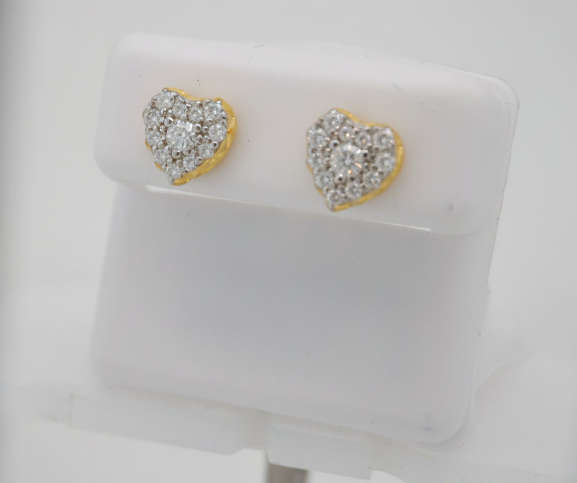 925 SILVER MOISSANITE 0.67CTW EARRINGS